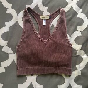 Crop Ribbed Tank